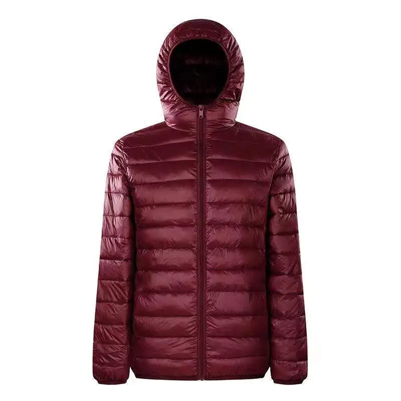 Down Jacket Men's 2024 New 90% White Duck Down Super Light Down Jacket Men's Lightweight Thermal Coat Hooded Feather Coat