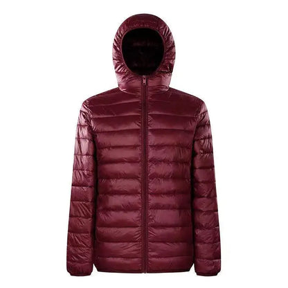 Down Jacket Men's 2024 New 90% White Duck Down Super Light Down Jacket Men's Lightweight Thermal Coat Hooded Feather Coat