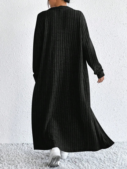 Fashionable Long Sleeve Vest Dress Set Autumn Casual High Waist Trousers Women's Clothing Two-Piece Suit European Style