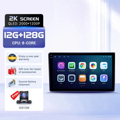10" For Honda Element YH 2002-2011 Car Multimedia Radio Android 16 System BT Carplay Android Auto 2K QLED Screen 4G GPS 5G WIFI