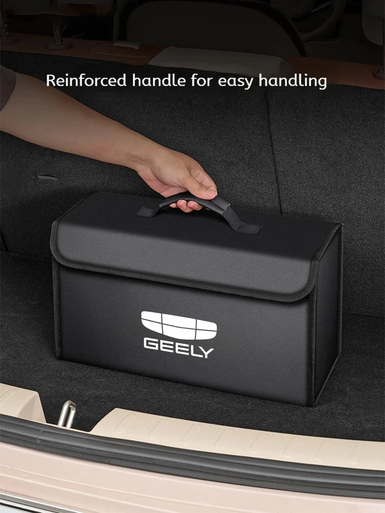 For GEELY coolray Starray emgrand emgrand tugella Car Trunk Storage Box Organizer Foldable Stowing Tidying Bag Car Accessories