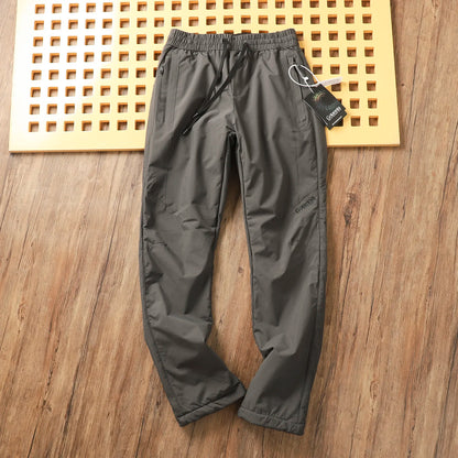 Nordic Men's Winter Ski Pants Fleece Lined Hiking Outdoor Windproof Waterproof Snowproof Cotton Trousers Youthful Energy Style