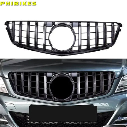 Front Bumper Grille For Mercedes Benz C W204 Sport Racing Grill AMG GT 2007 2008 2009 2010 2011 2012 2013 2014 Facelift