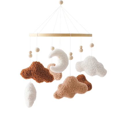 Baby Crib Mobile Rattle Toy 0-12Months Infant Soft Felt mobile Teddy Bear Bed Bell Hanging Toy Holder Bracket Crib Toy Gift