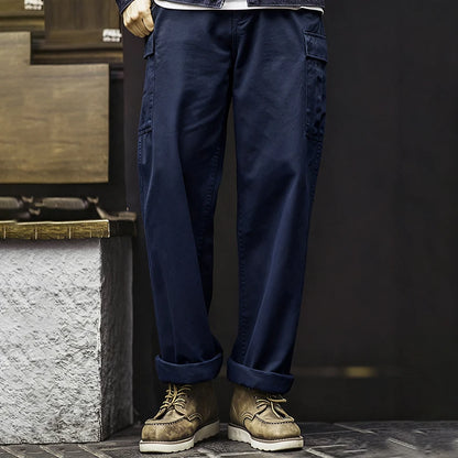 Vintage M51 Multi-Pocket Tactical Pants, Men's Pure Cotton Cargo Pants, Outdoor Casual Long Pants for Spring, Autumn and Winter