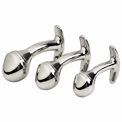 Rose Gold Rainbow Metal Anal Beads Butt Plug Set Colorful Crystal Mini Small Medium Large Anal Plug Jewelry Sex Toy Insert