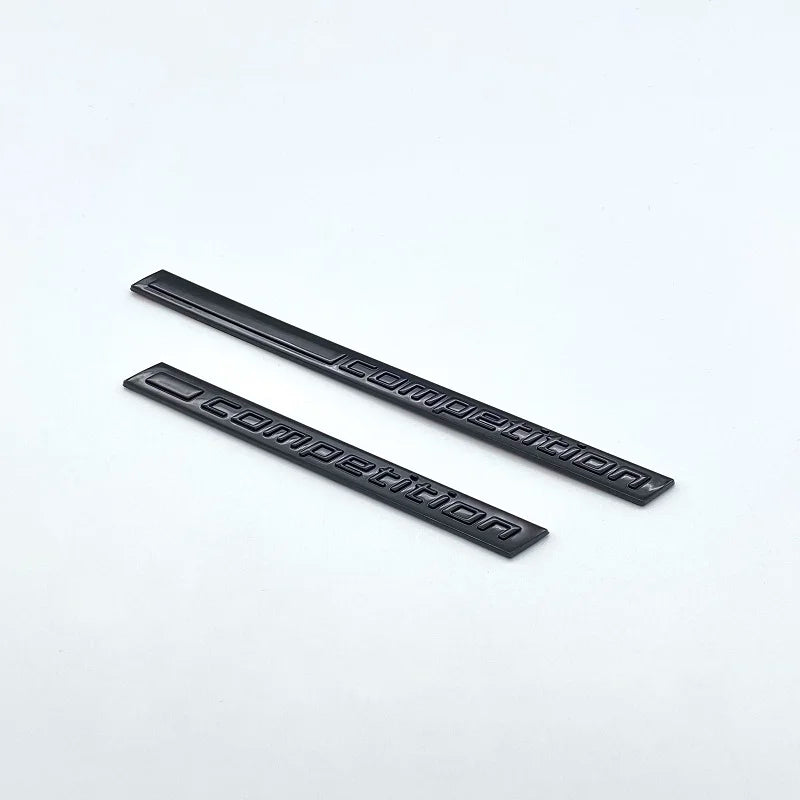 Car Trunk Emblem Badge Sticker Decals 3D ABS Glossy Black COMPETITION Logo Rear For M1 M3 M4 M5 M6 X1M X3M X4M X5M X6M