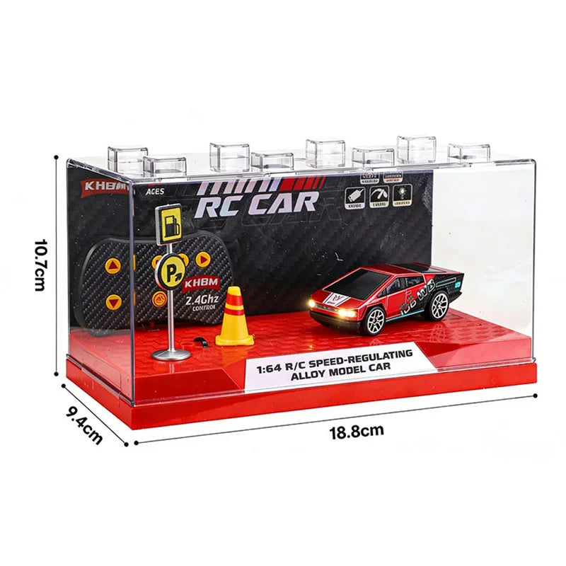 2026 Upgraded RC Car 1:64 Mini Alloy RC Drift Car Easy to Carry, 60mins Life.  Exquisite Gift Box An Ideal Toy Gift for Children
