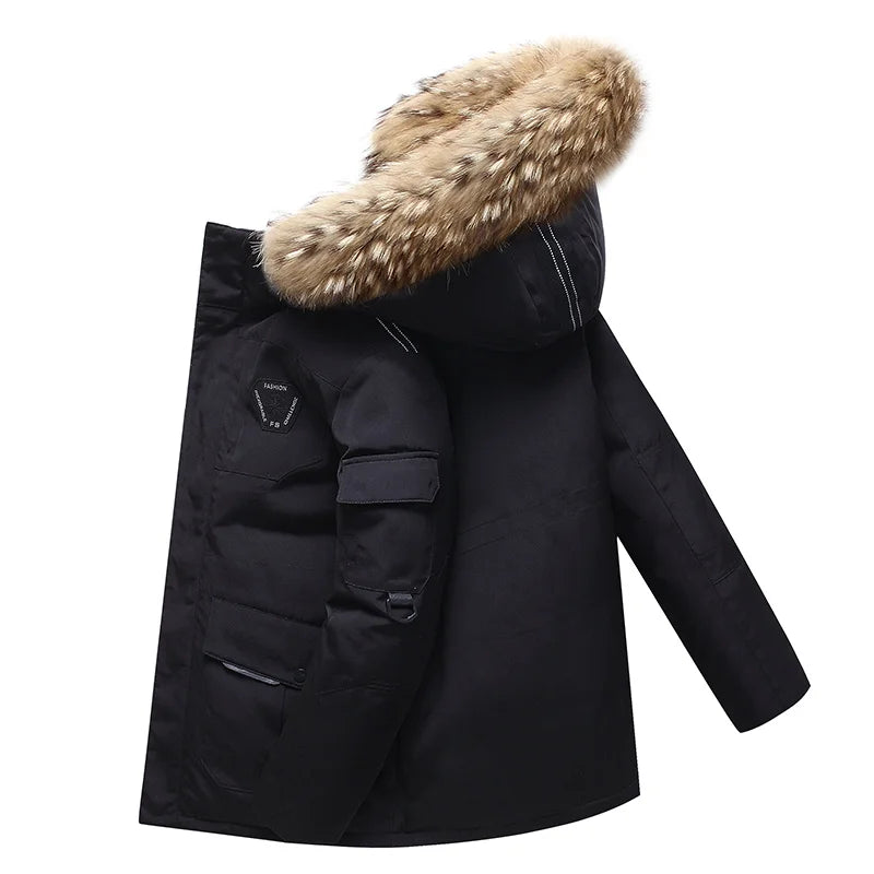 2026 Hiking, Camping, Fishing, Outdoor Mountain Climbing, Traveling, Outings, Self-driving, Ice Sports, Short Hooded Down Jacket