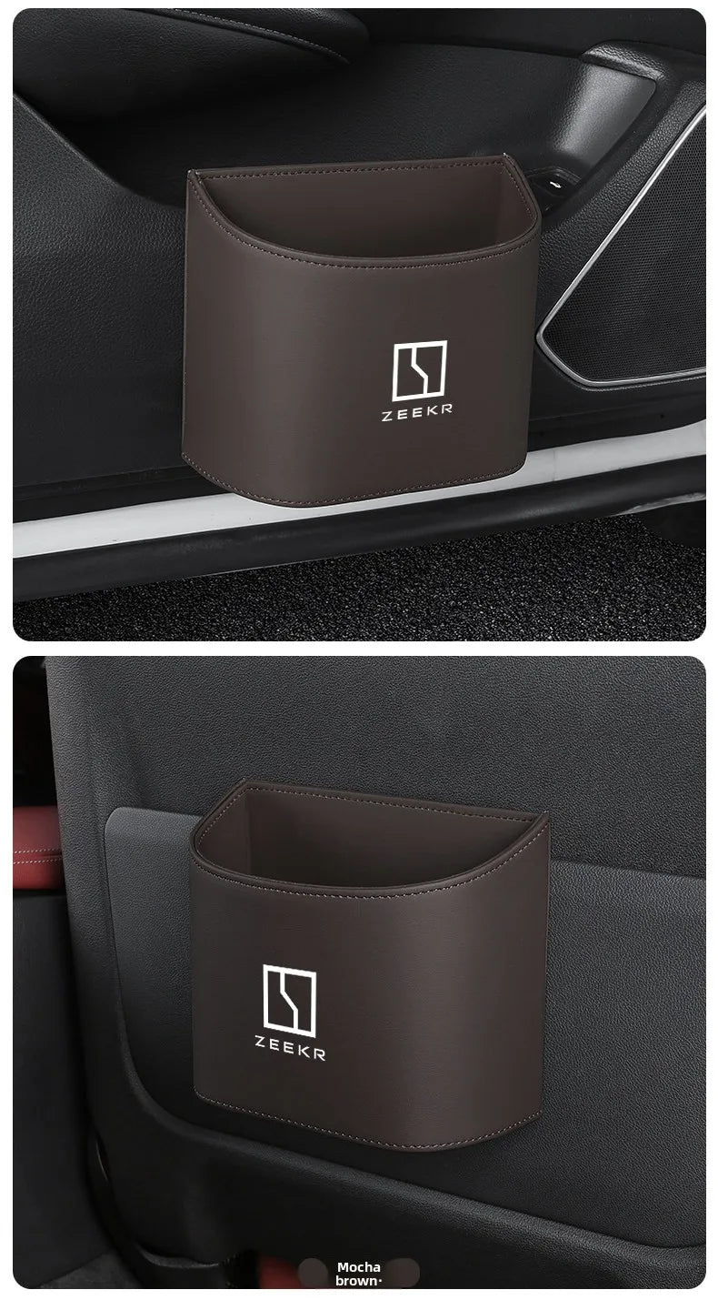 Suitable for ZEEKR 007gt 7X Zeekr 001 009 mix zeekr 9x car garbage bin storage box, car door water cup holder