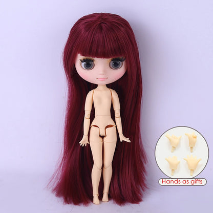 ICY DBS Middie Blyth Doll 1/8 Scale BJD Jointed White Skin with Matte Finish and Cute Outfit 20 cm Doll Toy Gift for Girls