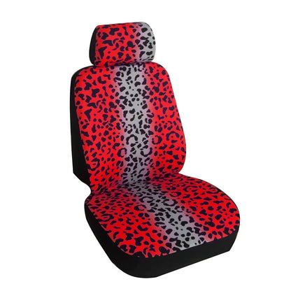 Fashion Leopard Print Car Seat Cover Full Surrounding  Four Seasons Universal Breathable Non-slip Cushion Cover Car Interior
