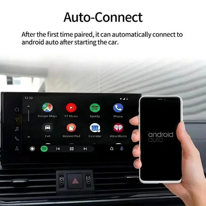 Wireless CarPlay Android Auto 2IN1 Type-C USB Wired to Wireless CarPlay Android Auto Adapter Bluetooth for VW Audi Volvo Toyota