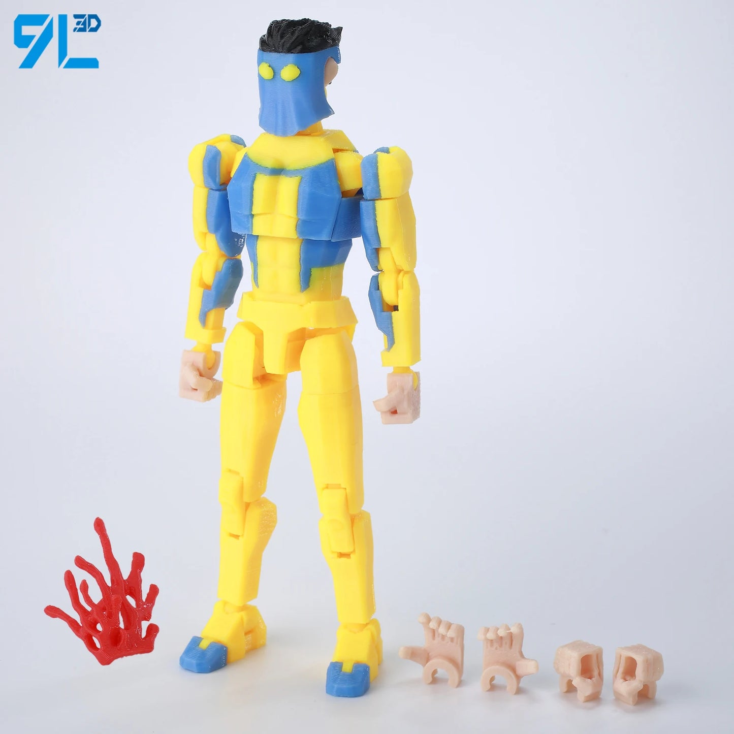 9L3D Printed Invincible Tech Jacket Toys Action Figures Titan13 T13 Dummy 13 Superheroes Multi-Jointed Movable Shapeshift Toys