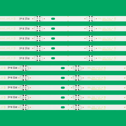 New 10Pcs/Set LED Backlight Strips For 55"TV 55UK6100 55UJ6307 55UJ630Y 55LJ5500 55UJ6560 55UJ6350 55UJ635 55UJ670V 55LJ6105W
