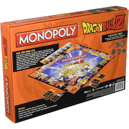 Hasbro Monopoly Dragon Ball Z Edition Board GameCollectible Z Fighter Tokens & Zeni Currency | Family Party Game for 2-6 Players