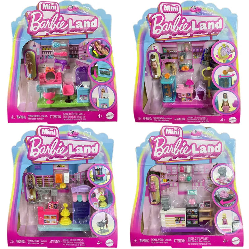New Mini Barbieland Doll Surprise Toys Coollectible Pet Playset With 1.5-Inch Doll Playing House Toy For Girls Birthday Gift