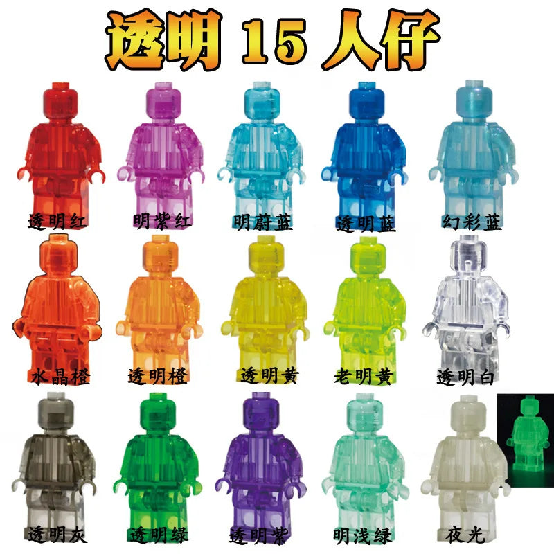 Children's Building Blocks Toy Mini Figure Humanoid Dolls Cartoon Character Birthday Gift Educational Playset for Kids