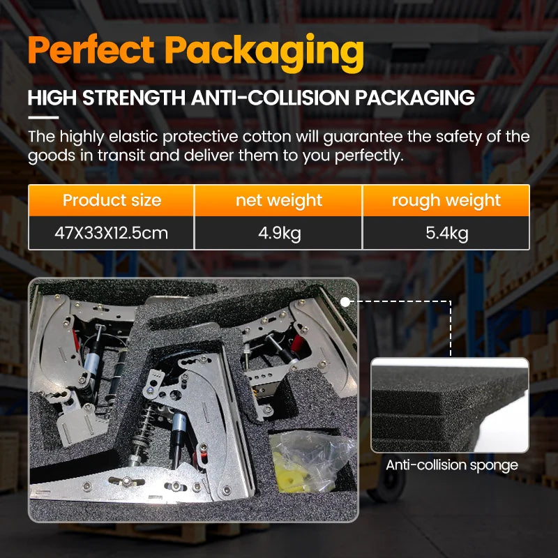 SIMJACK UT Pedals Sim Racing Pedals PC Racing Simulator Pressure Sensor  Load Cell  HE Hydraulic Pedal