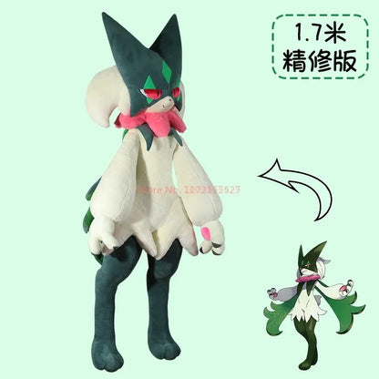 170cm Pokemon Crystal Velvet Version Meowscarada Plush Doll Throw Pillow Room Ded Decor Anime Peripheral Birthday Christmas Gift