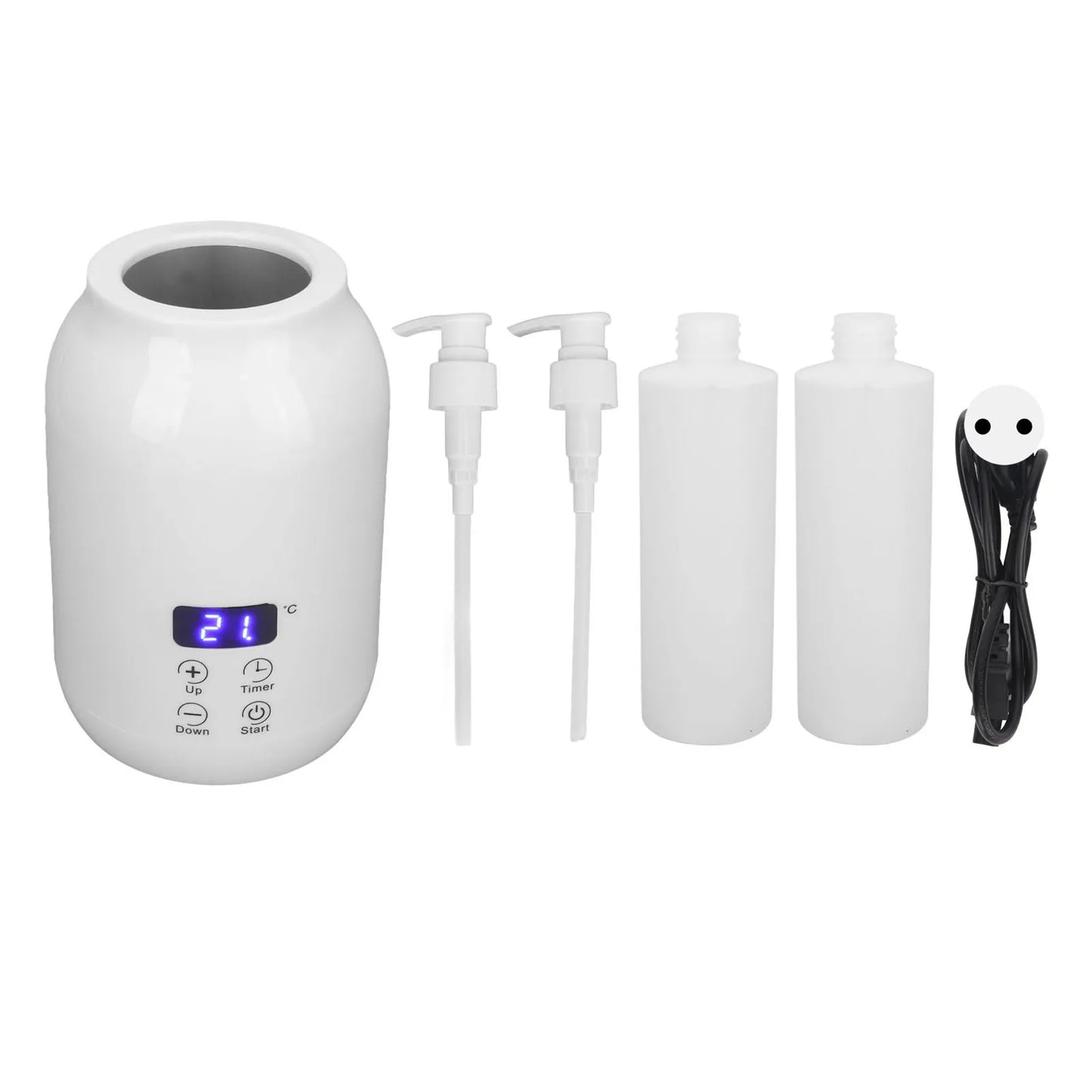 Single Bottle Massage Oil Heater Massage Oil Heater LED Display Touch Control Temperature Adjust Essential Oil Bottle Warmer