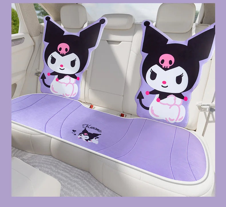 My Melody Car Seat Cushion Sweat Absorbing Plush Women's Cute Cartoon Pillow Comfortable Soft Cushion for Vehicle Seat