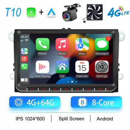 2Din Car Radio Android for Volkswagen Golf 5 6 Polo Passat B6 B7 CC Skoda Jetta Universal Multimedia Carplay Wifi GPS Navigation