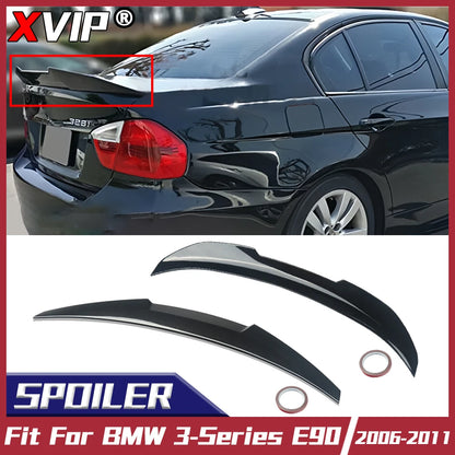 XVIP 4 Door M4 Style Rear Trunk Spoiler Fit For BMW 3 Series E90 2006-2011 Gloss PSM Style Spoiler Wings Car Tuning Accessories