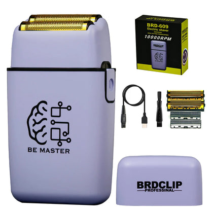 BRDCLIP 108 109 609 Purple Barber Professional 8800RPM 4500mAh Hair Clipper 10000RPM Salon Electric Shaver 7700RPM Hair Trimmer