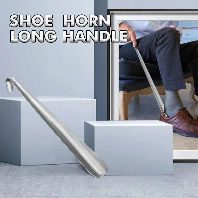 1Pcs Metal Extra Long Shoehorn Professional Shoe Wearer Shoes Lifter Shoes Spoon Lazy Does Not Bend Shoe Draw Helper Shoe Spoon