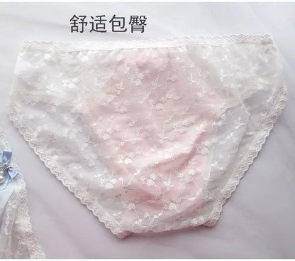 Man's Sexy Lace Briefs Panties Motal Comfort Soft Pink Underwear Role-play Underpants BF Gifts FKK Party Harajuku Panty