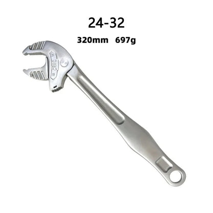Heavy Duty Industrial Self Adjusting Ratchet Crab Claw Pipe Wrench Wide Jaw for Automotive Plumbing Manufacturing Repair Tool