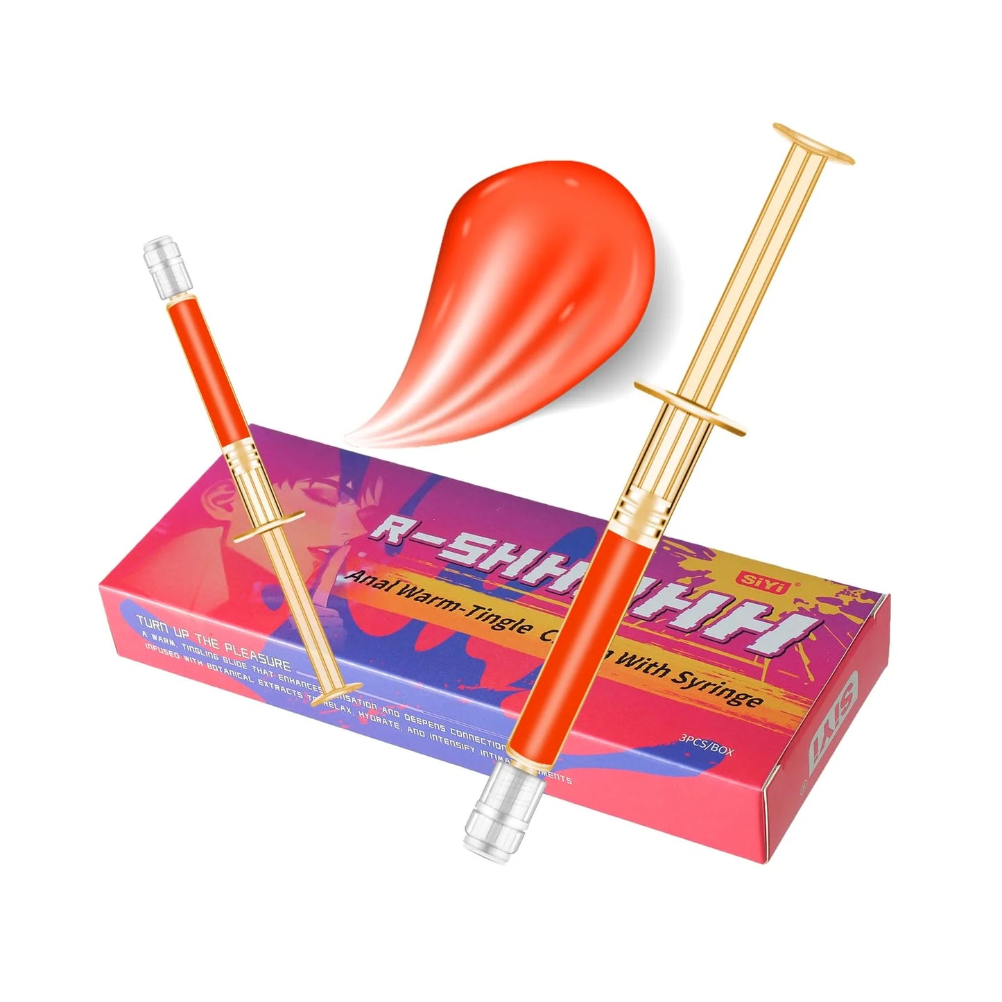 3PCS Anal Stimulating Gel Gen 3 Strong Warming Intensity Orange Flavor Anal Play Enhancer Fast Acting for Advanced Users