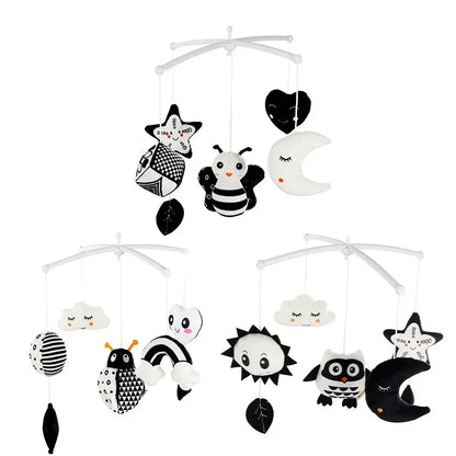 Baby Rattles Crib Mobiles Toy Holder Rotating Mobile Bed Bell Musical Box 0-12 Months Newborn Infant Baby Toys Rattles Bracket