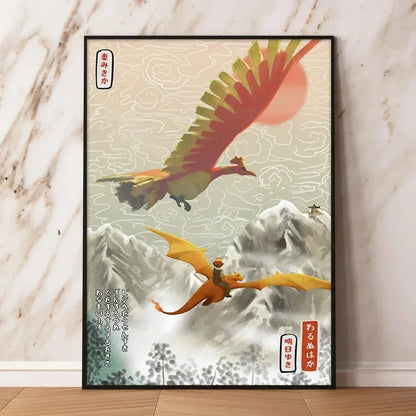 Classic Canvas Hd Prints Poster Pokemon Charizard Blastoise Cartoon Character High Quality Home Living Room Mural Decorative
