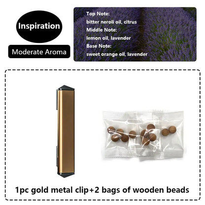 For Tesla Model 3/Y Air Freshener - Invisible Design -Automatic Deodorizer Fragrance Diffuser Car Aromatherapy Wooden Bead