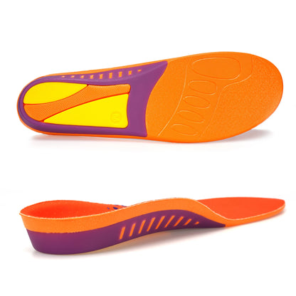 iFitna PU Plantar Fasciitis Pain Relief Men Shock Absorb Orthopedic Insole Women Sneaker Flat Feet Arch Support Shoe Sole Insert