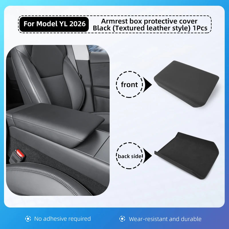 For Tesla Model YL 6 seats Armrest Box Protect Cover Center Console Anti-Scratch 2026 Automotive interior accessories