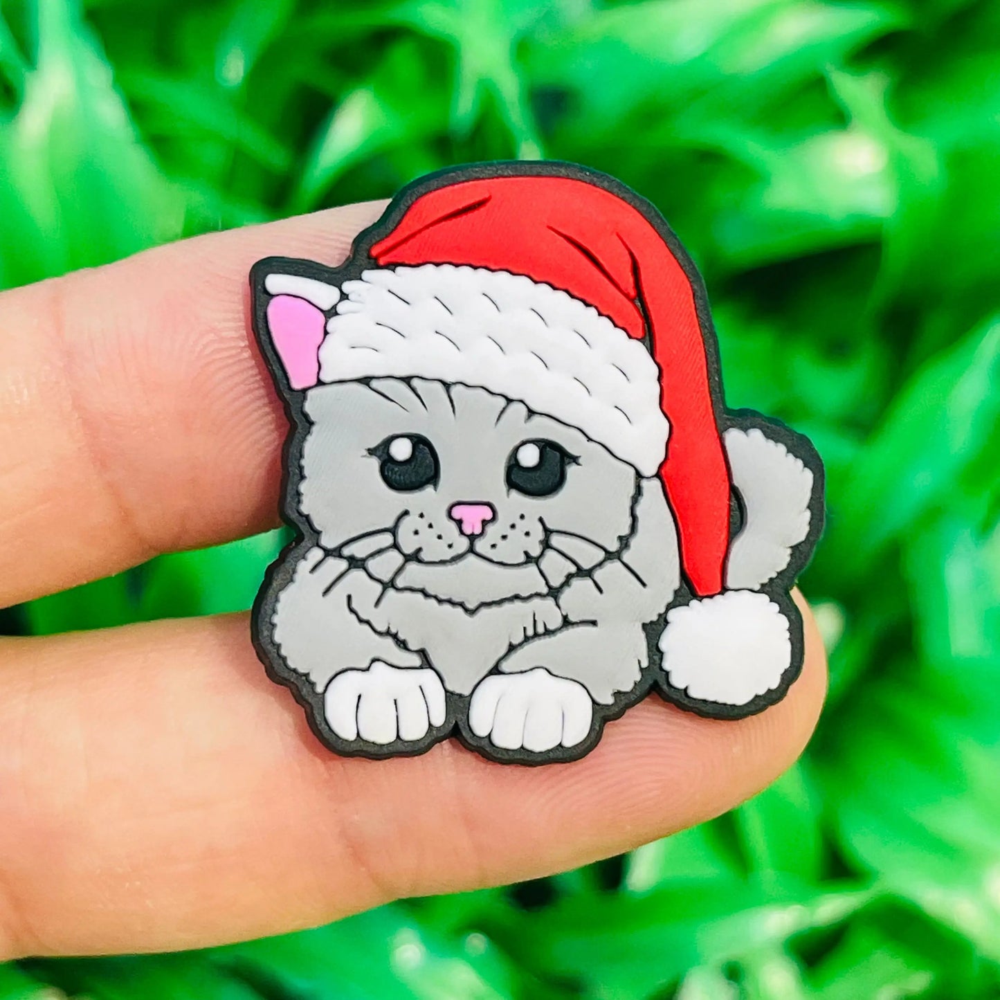 New 1-13pcs Cute Animal Black Cat PVC Garden Shoe Charms Sandal Buckle Boys Girls Cartoon Hole Slipper Accessories DIY Backpack