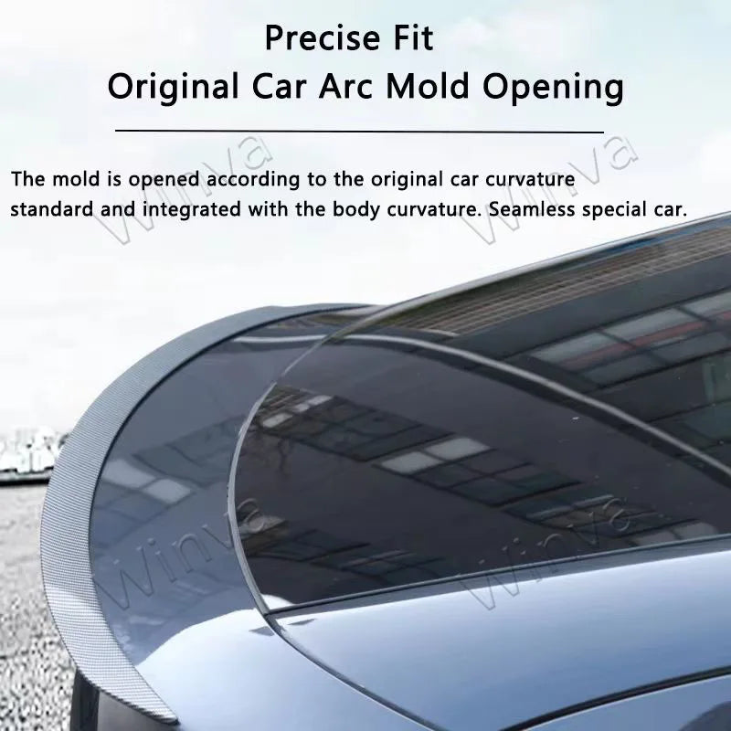 For Tesla Model Y Juniper 2025 2026 Spoiler High Performance Trunk Wings Matte ABS Carbon Pattern Tail Car Modified Accessories