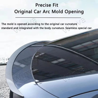 For Tesla Model Y Juniper 2025 2026 Spoiler High Performance Trunk Wings Matte ABS Carbon Pattern Tail Car Modified Accessories
