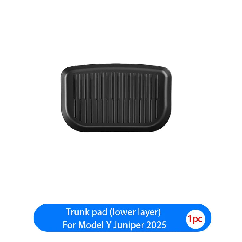 For New Tesla Model Y Launch 2026+ Juniper 2026+ TPE Floor Mats & Cargo Liner, All Weather Trunk Mats Floor Liner Backrest Mats