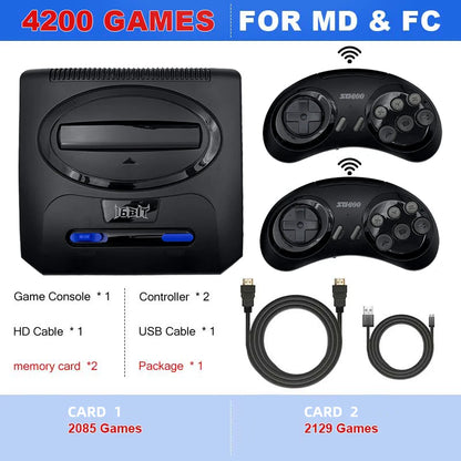 16BIT Segas-MD Video Game Console For Sega Mega Drive Genesis FC Dendy Console Support HDMI Output Retro Game Machine