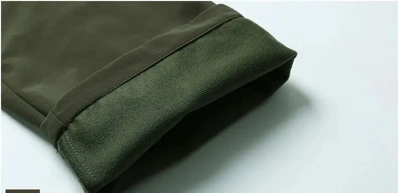 Winter Thick Pants Men Double Layer Fleece Cashmere Overalls High Quality Male Camouflage Trousers Warm Casual Cargo Pants