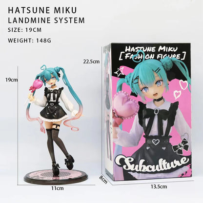 Hot Kawaii Girl Hatsune Miku Anime Figure Fashion Subclture Miku Action Figure Christmas Gift PVC Collection Model Doll Toys