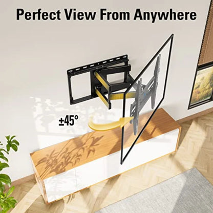 TV Wall Mount for 32-65 Inch Television, Mount with Swivel and Tilt, Full Motion Bracket with Articulating Dual Arms, Fits 16in
