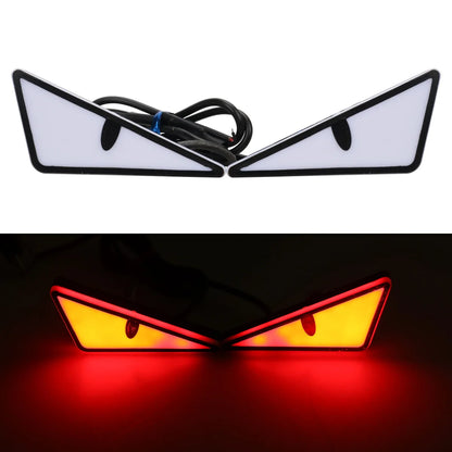 2PCS Car LED Devil Eyes Light Universal Demon Eyes Headlight Motorcycle Mini Turn Signal Flasher Tail Lamp Auto Decoration Light