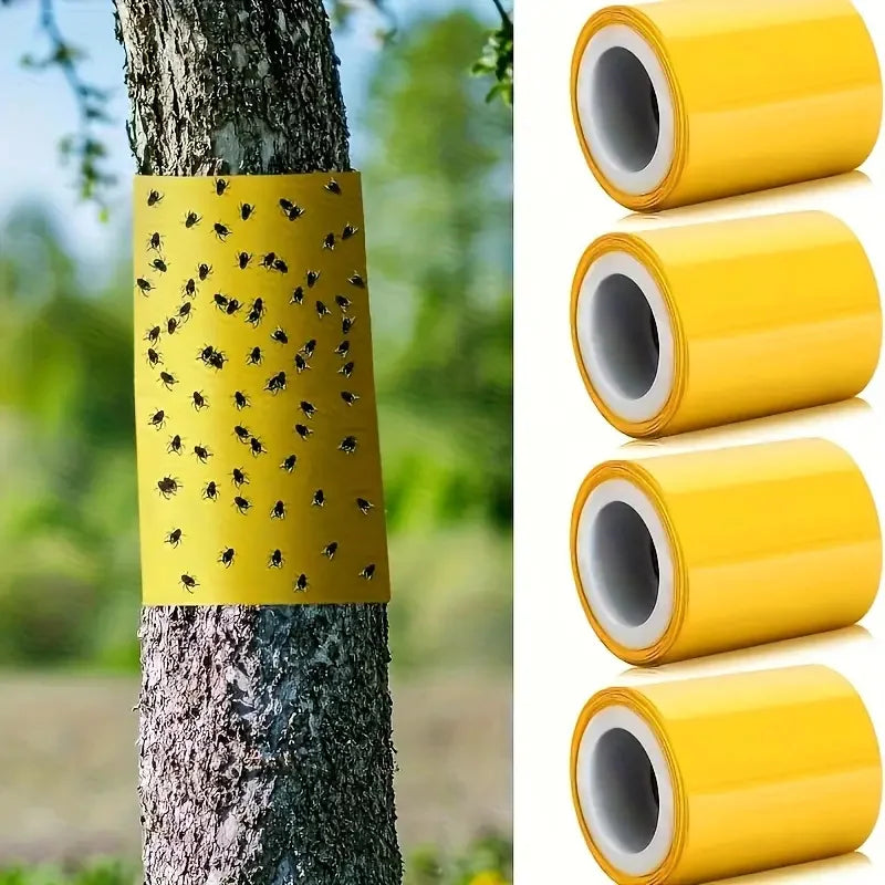 1 Roll Double-Sided Sticky Insect Barrier Tape Effective Against Outdoor Pest Control Self-Adhesive Suitable for Trees 2030