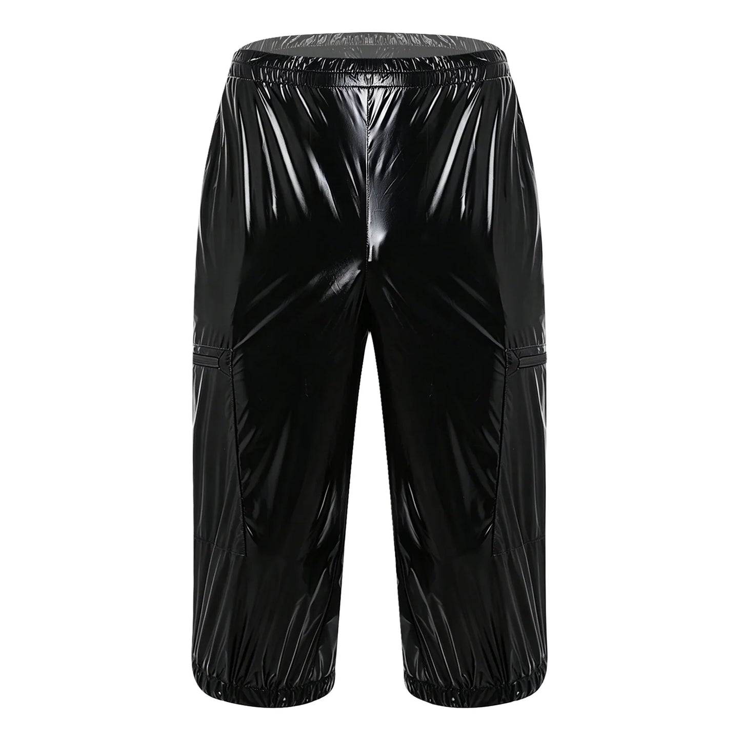 Men Waterproof Jogging Pants Elastic Waistband Track Trousers Short Pants for Dance Workout Beach Cycling Wear Sports Long Pants