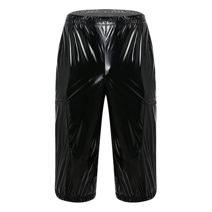 Men Waterproof Jogging Pants Built-in Briefs Boxer Shorts for Jazz Dance Workout Beach Cycling Wear Sports Trousers Long Pants